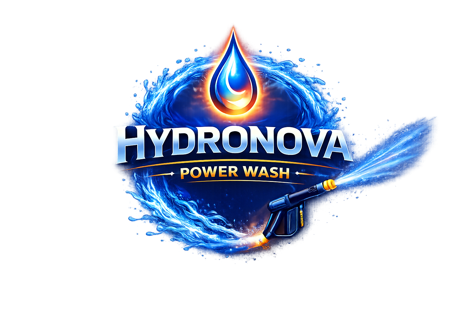 HydroNova Power Wash Logo